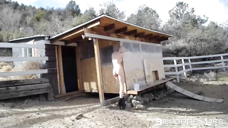 BondageLife	Rachel Greyhound - Chicken Coop Painting Part 1
