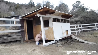 BondageLife	Rachel Greyhound - Chicken Coop Painting Part 1