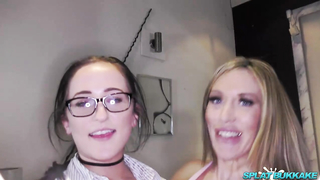 SplatBukkake - Secretary Isabella Bangs takes facials