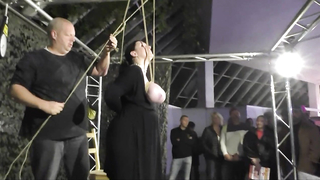 Breasts In Pain	More Public Breast Torture for Titslave Cat