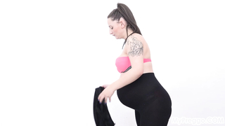 MyPreggo	2019-10-17 - Nicolette 01 - Sexy Young Nicolette Strips Naked as she Exercises